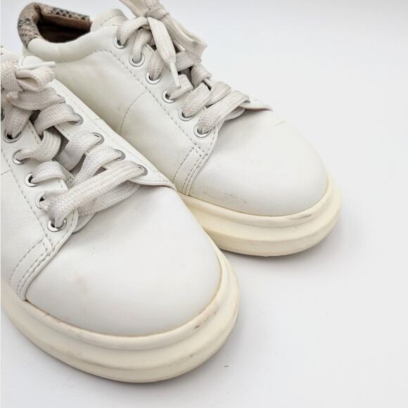 Linea Paolo Kelsey Platform Sneaker Women’s White Snakeskin Size US8.5M EU39 - Picture 3 of 11